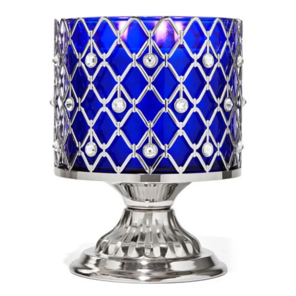 B&BW Wired Gems Pedestal 3-Wick Candle Holder